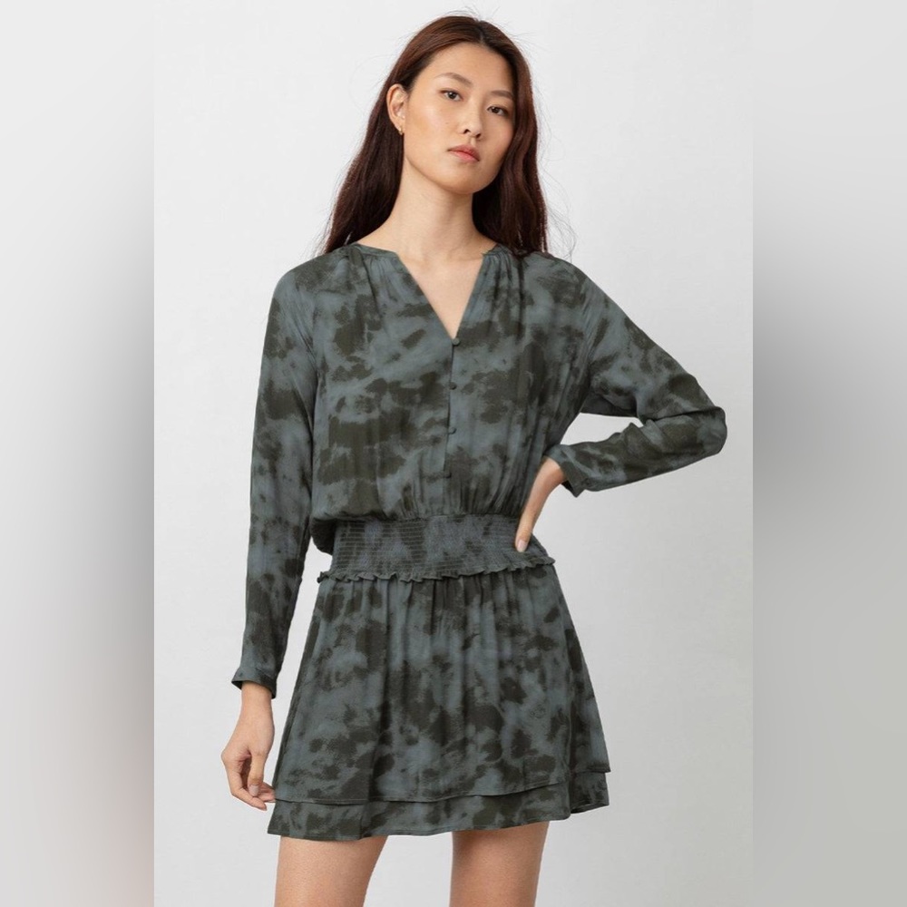 Rails slate grey tie dye mini dress